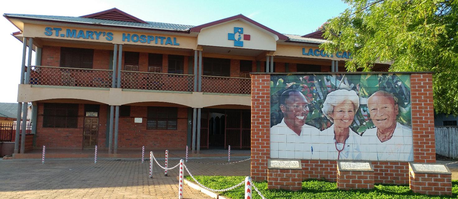 Outside photograph of St. Mary's Hospital in Lacor Uganda