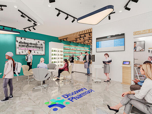 Rendering of future Discovery Pharmacy