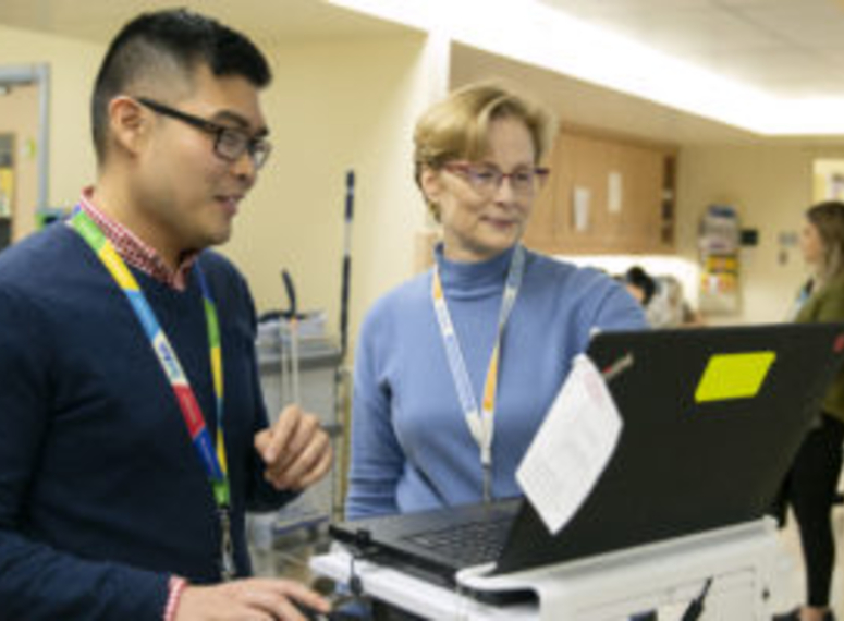 Lee Dupuis (right) is an Associate Professor at Leslie Dan Faculty and Clinician Scientist at SickKids and co-coordinator of the new MScPhm program.